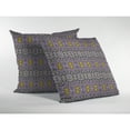 thumbnail image 2 of Geo Flowers Indoor/Outdoor Broadcloth Fabric Pillow in Purple 18x18, 2 of 5