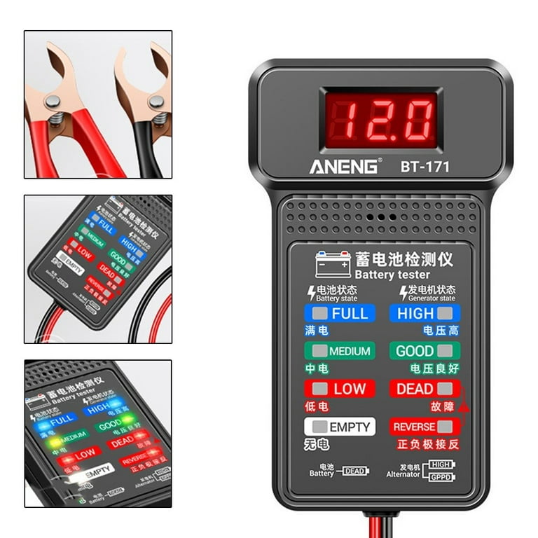 Kaufe ANENG BT-171 12 V Autobatterie-Tester, Monitor-Panel-Messgerät,  Batteriestatusanzeige, 12 V Auto-elektrischer Mengendetektor, Diagnose-Tool