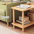 thumbnail image 2 of Mesa De Centro Scandi Home Rectangular Blanca De Dos Capas, 2 of 4