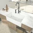 thumbnail image 3 of Logmey 30"Lx18"W Rectangular Farmhouse Ceramic Kitchen Sink Single Bowl in White, 3 of 8