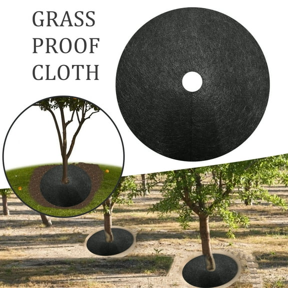 Meggemo 20.47x2.36 Inches Weed Barrier Fabric Breathable Non Woven Weed Cloth Anti Aging Garden Mat Durable Ground Cover for Garden Lawn Yard