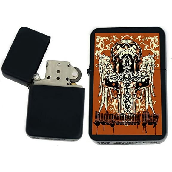 Bikers Moter Cycle Speed Racers Unique Collectible Gifts Infinity Black Matt Windproof Lighters! (MC-25)