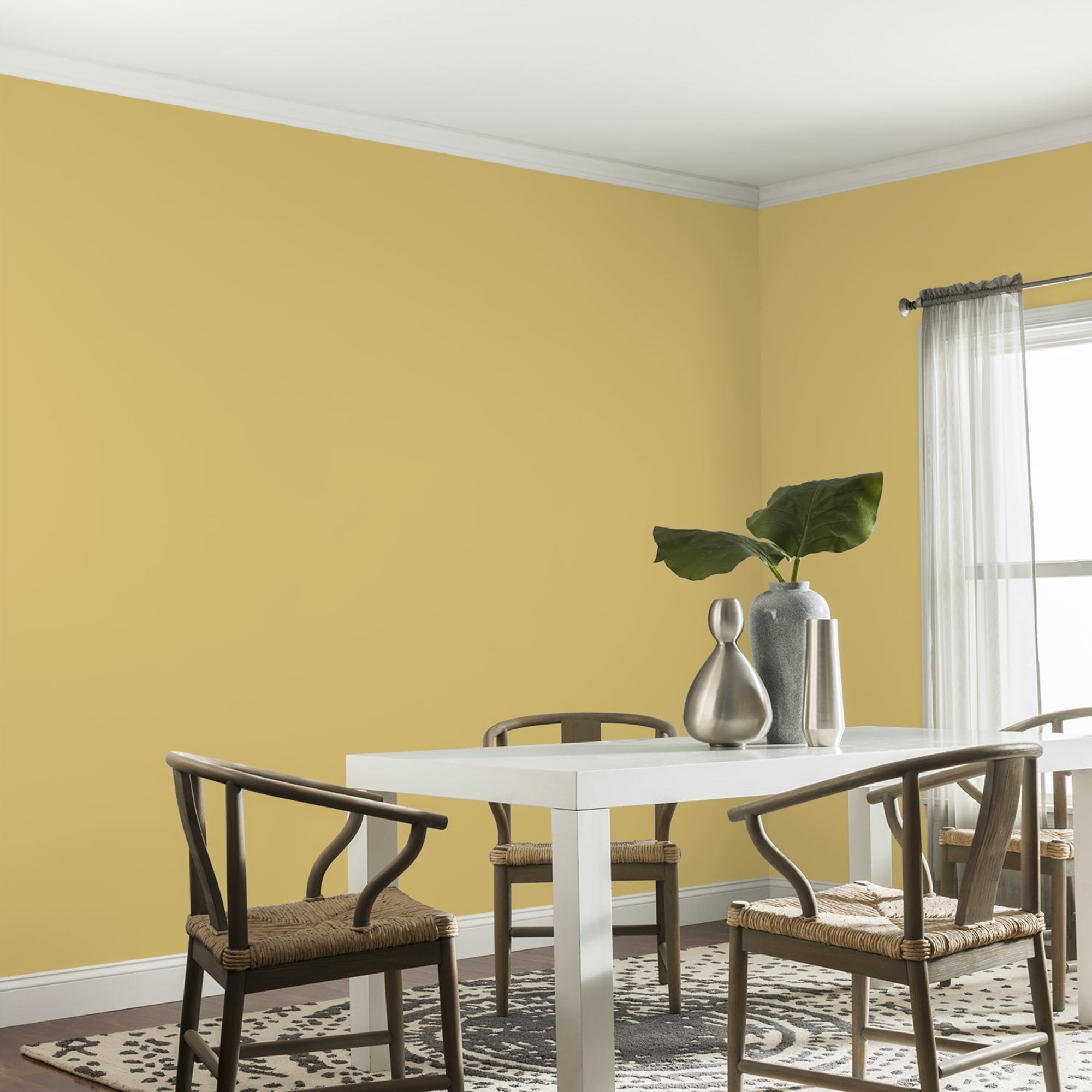 Glidden Spred Spicy Mustard / Yellow, Eggshell Interior Paint with Primer, 1 Gallon