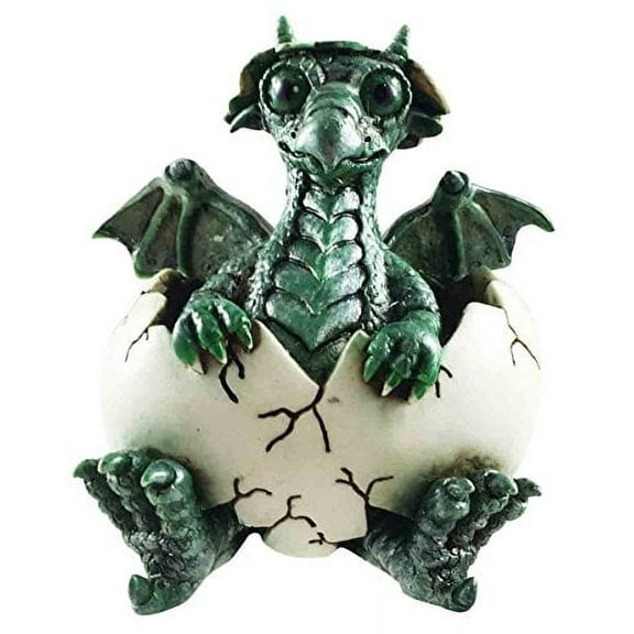 Pinehas Green Dragon Dynamite Cute Baby Egg Hatchling Figurine Collectible