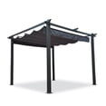 thumbnail image 5 of Unique Choice 10 x 10 Ft Outdoor Patio Retractable Aluminum Pergola, Gray Color, 5 of 9