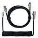 thumbnail image 1 of Cable de teclado para juegos Profesional Retráctil Conector resistente Cable de teclado en espiral para teclado mecánico Negro, 1 of 10