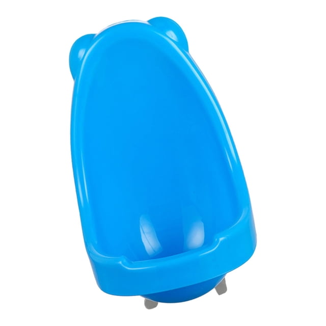Orinal de entrenamiento para bebés, colgante, de pie, portátil, divertido, para niños Azul