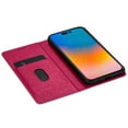 thumbnail image 6 of SaniMore Magnetic Flip Wallet Case for iPhone 14 Pro Max 6.7", PU Leather Ultra-Thin Glitter Cover Buil-in Card Slot & Kickstand Shockproof Protective Shell for iPhone 14 Pro Max, Rose, 6 of 8