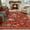 Red, variant on Wonnitar 8x10 Christmas Area Rug, Washable Soft Large Rug for Living Room, Non Slip Low Pile Bedroom Rug Xmas Tree Indoor Floor Carpet for Dining Room Winter Holiday Decor, Beige