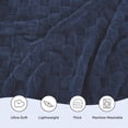 thumbnail image 3 of U by Bedsure Fleece Throw Blanket for Couch - Super Soft Cozy Blankets for Women,Girls, 50x60 inches Navy, 3 of 6
