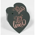 thumbnail image 2 of Inkdotpot Rose Gold Foil Paper Hang Tags Joy To The World Baby Shower Favor Tags 50 Pieces, 2 of 8