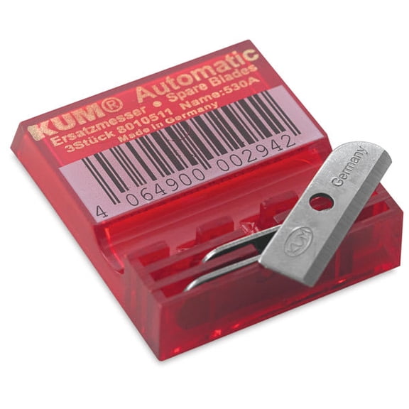 Blick by KUM Long Point Sharpener Replacement Blades - Pkg of 3