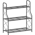 thumbnail image 2 of Bextsrack Plant Stand Rack 3 Tier Indoor Outdoor Multiple Holder Shelf,Black, 2 of 6