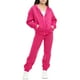 thumbnail image 2 of Chaqueta de invierno de color liso para niños, sudadera larga con capucha y cremallera y pantalones deportivos con lazo en las piernas, conjunto deportivo informal con forro polar para mayor calidez,, 2 of 5