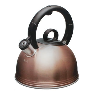 2.5 Liters Whistle Kettle Boiling Strong Compatibility Anti-Heat  Energy-Saving Wooden for Stovetop RV Cuisinart