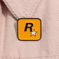thumbnail image 2 of 1pc R Star Alloy Badge Brooch, Backpack Clothing Lapel Brooch Enamel Pin For Men, 2 of 5