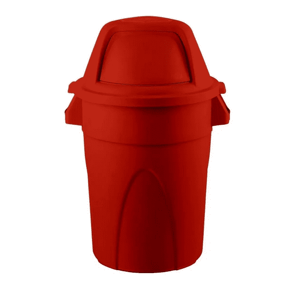 Basurero De 121 Litros ESTRA Contenedor Reciclaje Rojo 121 Litros