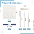 thumbnail image 5 of 64 Pcs Sashiko Thread Kit, Denim Fabric Embroidery Patterns with Sashiko Stencils Needles Cotton Thimble, Embroidery Kit for Sewing Hand Quilting Mending Supplies, 5 of 6