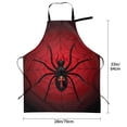 thumbnail image 2 of Kdxio Spider on the Web Apron with Pockets Adjustable Kitchen Aprons for Men Women Waterproof Aprons for Cooking,Drawing,Crafting, Baking Household Cleaning, 2 of 5