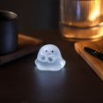 thumbnail image 5 of Halloween Mini Ghosts Figures, Luminous Small Little Resin Ghost Figurines to Hide Glow in The Dark Tiny Statue for Halloween Party Favors Dollhouse Decorations Toys, 5 of 7