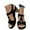Black, variant on Elegant Women's Sandals with Toe Post Design Comfortable Mid Heel Everyday Wear Ideal with Casual Pants and Dresses