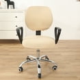 thumbnail image 3 of Moonsaad Stretch Office Computer Rotating Chair Split Cover, Spandex Seat Cover Chair Protector Slipcover, 3 of 9