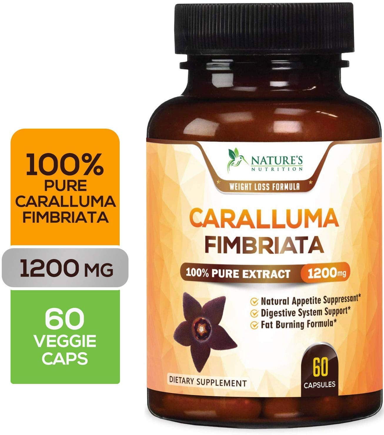 Nature's Nutrition Pure Caralluma Fimbriata Max Strength Appetite