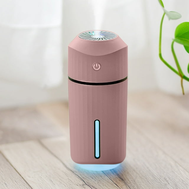 Xihbxyly Mini Humidificador Portátil Usb, Luz Led Nocturna de Colores, Silencioso, Vapor Frío para Oficina, Dormitorio y Viajes, Hidratación de La Piel, Tanque de 320 Ml, Compacto (7,2 X 7,2 X 16,5 C