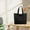 Black, variant on Women's Large Tote Bag, Nylon, 13.77x5.51x13.38in, Yoga Mat Buckle, Multi-Pockets, for Gym Work Travel, 3 Colors