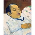 thumbnail image 2 of Paul Gauguin 15x18 Black Ornate Wood Framed Double Matted Museum Art Print Titled - Atiti (1892), 2 of 5