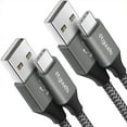 thumbnail image 1 of Etguuds Cable Usb C Largo De 10 Pies De Carga Rápida, Paquete De 2 Cables De Carga Usb A A Tipo C Trenzado De Nailon Compatible Con Samsung Galaxy Note 20/10/10+/9/8 S10 S10E S20 S9 S8 Plus A10E A20 A, 1 of 5
