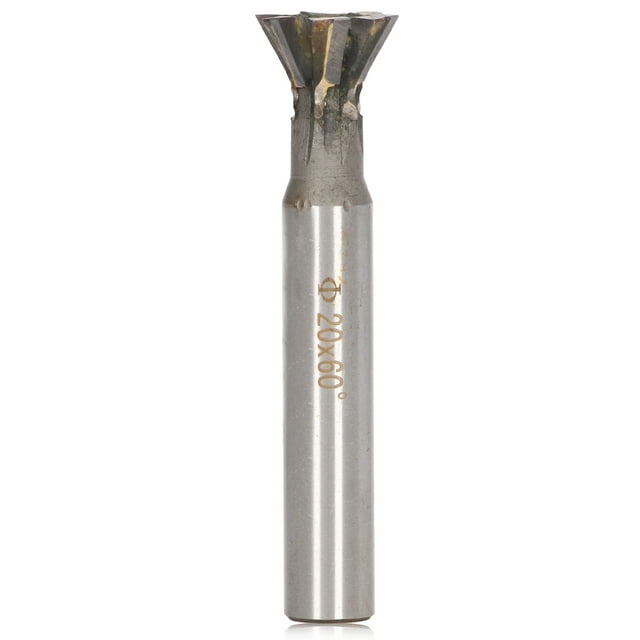 60 Degree Carbide Dovetail Cutter 20mm 6 Flutes Slotting Milling Cutter Straight Shank