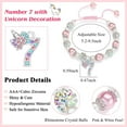 thumbnail image 2 of Birthday Gifts for 3-12 Year Old Girl Unicorn Bracelet, Christmas Gifts for Daughter/Granddaughter/Niece, 2 of 5