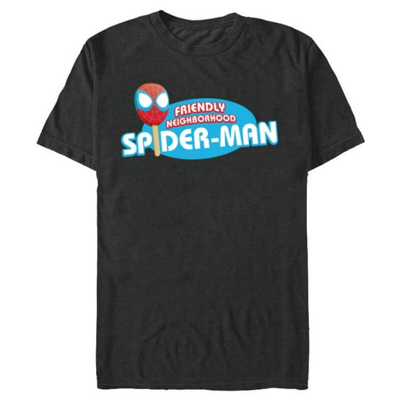 Marvel Eat the Universe Spider-Man Popsicle - Short Sleeve Blended T-Shirt for Adults - Customized-Dark Heather