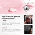 thumbnail image 4 of Preserved Real Pink Rose with I Love You Necklace 100 Languages, Gifts for Girlfriend, Women, Mom, Wife, Gifts Idea on Christmas, Valentine's Day, Mother's Day, Birthday, Anniversary, Thanksgiving, 4 of 6