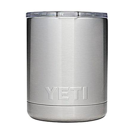 YETI Rambler 10oz Vacuum Insulated Stainless Steel Lowball with Lid (Stainless Steel)