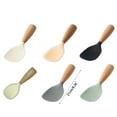 thumbnail image 3 of Wood Handle Rice Shovel Easy to Use Non-stick Silicone Material Ergonomic, 3 of 20