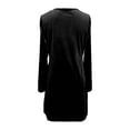thumbnail image 4 of DHFJKG Women Cowl Neck Velvet Dress Long Sleeve Evening Party Gown Soft Loose Tunic Comfortable Spring Clothes Carnival Trendy Dresses, 4 of 5