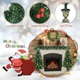 thumbnail image 4 of Goplus Pre-lit Holiday Christmas 4-Piece Set, Christmas Garland, Wreath and Set of 2 Entrance Trees with LED Lights, Artificial Christmas Tree Celebrating Set, 4 of 8