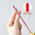 thumbnail image 2 of Long Straw Brush,Silicone Pipe Tube Cleaner (Red, 6mm), 2 of 7