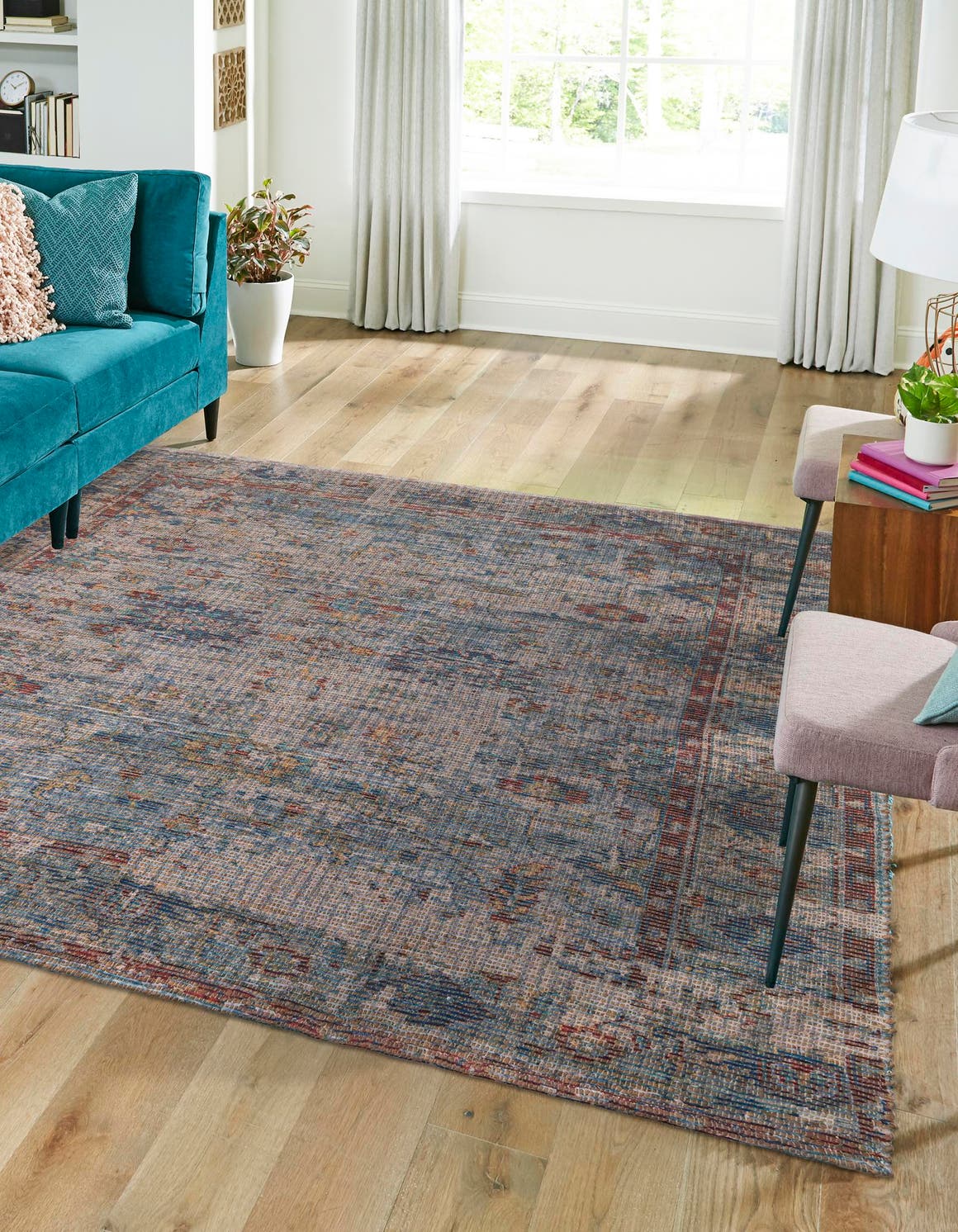 Unique Loom Chenille Jute Area Rug