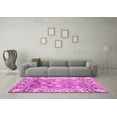 thumbnail image 3 of Ahgly Company Indoor Square Oriental Pink Traditional Area Rugs, 5' Square, 3 of 4