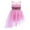 Pink, variant on iiniim Kids Girls Glitter Sequins Ballet Dance Asymmetric Tutu Dress Leotard Ballerina Dancewear