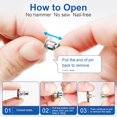 thumbnail image 3 of 12 Sets Button Pins for Loose Jeans, No Sew and No Tools Instant Replacement Snap Tack Pant Button, Reusable and Adjustable Metal Pants Tightener, 3 of 7
