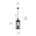 thumbnail image 2 of Kichler Lighting - Harbor Row - 4 Light Outdoor Pendant In Farmhouse Style-25.75, 2 of 5