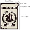 thumbnail image 2 of DIY Chess Club Tin Sign Vintage Metal Wall Decor Decoration Art Mural Hanging Iron Painting for Home Garden Coffee Bar Pub Kitchen Living Room Office Garage Poster Plaque 8 x 12inch DIY, 2 of 7