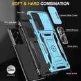 thumbnail image 5 of Case for Galaxy S21 Ultra, Slide Lens Protective Case Shockproof Impact Resistant with Kickstand Cover Case for Samsung Galaxy S21 Ultra 4G/5G 6.8 inch Blue, 5 of 12