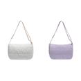 thumbnail image 1 of Bolso Bandolera Acolchado para Mujer Hombro Nailon Color Sólido (Beige), 1 of 6