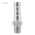 thumbnail image 3 of Barb Hose Connector,Stainless Steel Male Thread Hose Adapter Fitting Hose Tail Connector Proven Performance, 3 of 3