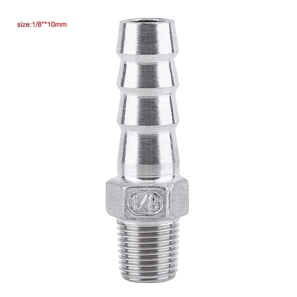 Hose Adapter Fitting,Stainless Steel Male Thread Barb Hose Connector Barb Adapter Best in its Class